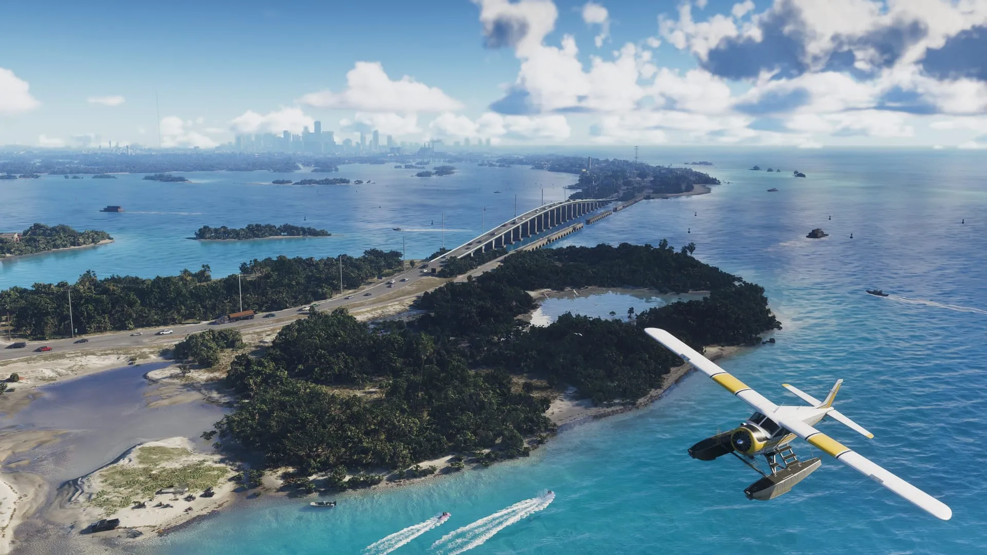 Rockstar Games 官方截图：莱昂尼达礁岛群