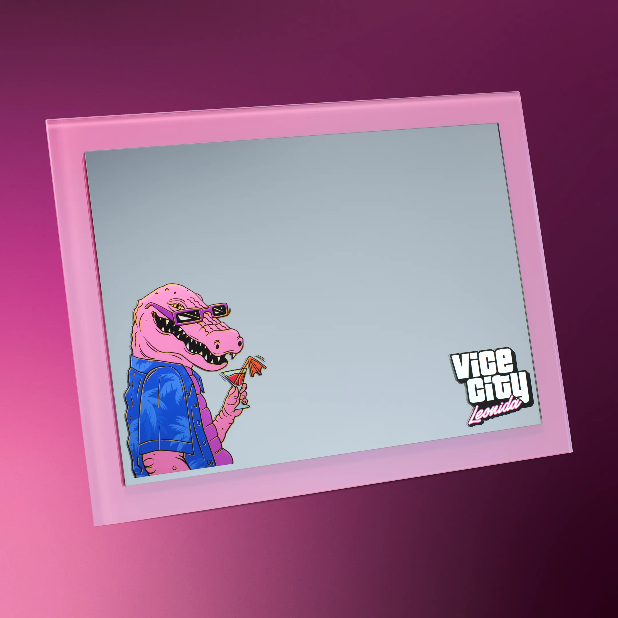 Official product view of the Macca the Gator magnetic mirror