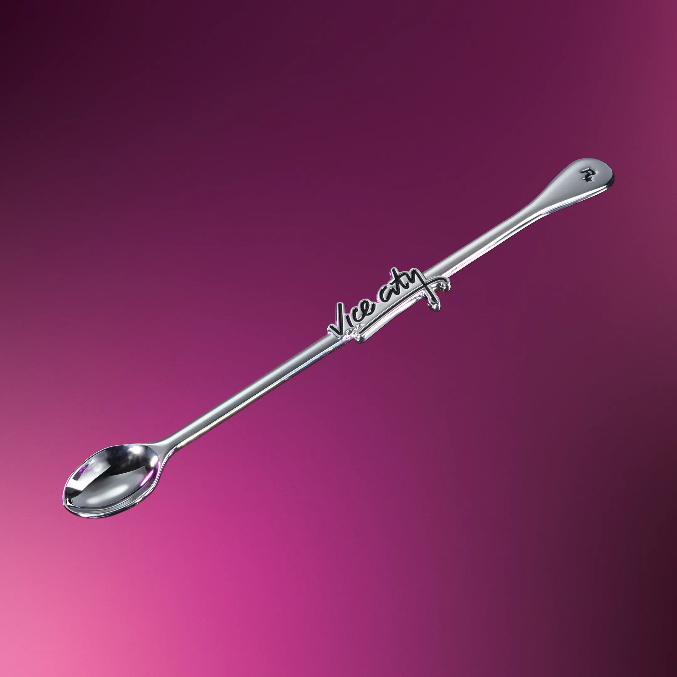Official product view of the Vice City collectible stirring spoon