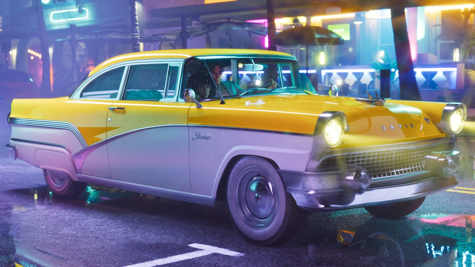 The Vapid Stanier in an official Vintage Vice City Pack screenshot